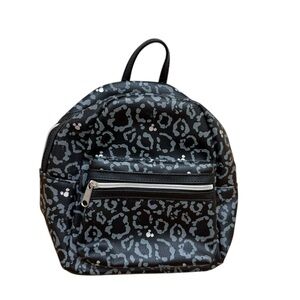 Disney Black and Gray Leopard Backpack